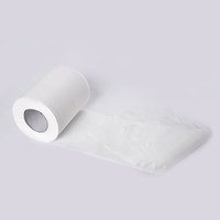 Papier toilette doux personnalisé en rouleau, 300 feuilles, 2/3/4 plis, vente en gros, 48 rouleaux