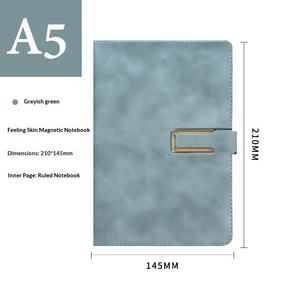 Carnet de notes A5 à boucle magnétique en PU, personnalisé pour le bureau, esthétique et de haute qualité, carnet épais B5, carnet de comptabilité A4, cadeau A6 - Product Image 6