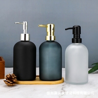 Savon pour le corps et shampoing pour hôtel et séjour chez l'habitant, flacon en verre vide pour lotion pressée, nettoyant pour les mains ménager, ensembles de salle de bain
