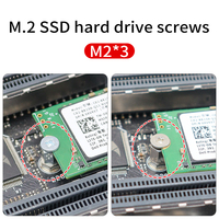 Sekrup dudukan M.2 SSD M2 * 3mm, cocok untuk laptop CM, sekrup kecil kepala datar besar