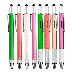 Nuevo Bolígrafo Multiherramienta 6 en 1 con Regla y Nivel, Bolígrafo Multifuncional de Metal, Gadget Genial para Hombres, Regalo - Product Image 1