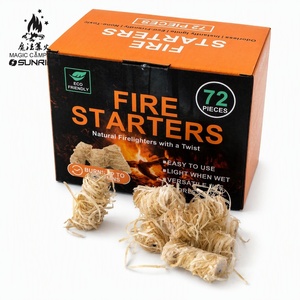 Encendedores de Lana de Madera Baratos, Precio de Fábrica, Rollo Natural Impermeable para Barbacoa y Camping, Venta al por Mayor OEM China - Product Image 1
