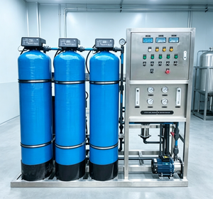 Système d'osmose inverse FRP, purificateur d'eau RO monté sur châssis en acier inoxydable avec <span class=keywords><strong>pompe</strong></span> de surpression et filtration multi-étapes - Product Image 4