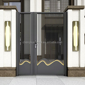 Puerta <span class=keywords><strong>de</strong></span> Patio <span class=keywords><strong>de</strong></span> <span class=keywords><strong>Aluminio</strong></span> con Tecnología <span class=keywords><strong>de</strong></span> Tallado Abierto, Estilo Minimalista, Entrada Segura, Producción Automatizada, Precio <span class=keywords><strong>de</strong></span> Fábrica - Product Image 6