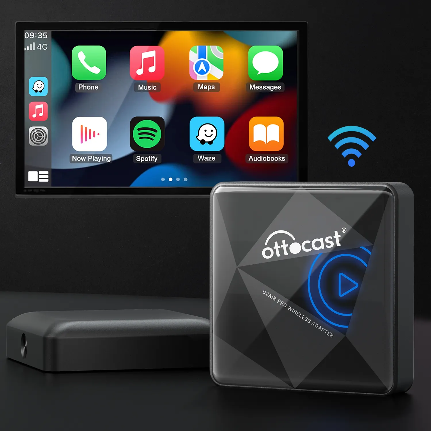 Ottocast U2AIR PRO USB Car Play adaptateur sans fil carplay box mini smart appl carplay dongle pour iPhone