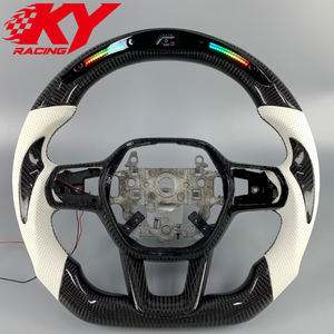 RPM LED Display Twill Carbon Fiber Customized Steering <b>Wheel</b> for Honda Accord Sport Civic 11th Gen CRV EX Acura Integra Type S - Product Image 1