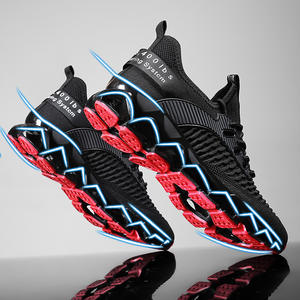 Chaussures pour hommes, nouvelle collection automne, baskets décontractées simples à semelle souple, plateforme en maille respirante, lacets, chaussures de course décontractées - Product Image 3