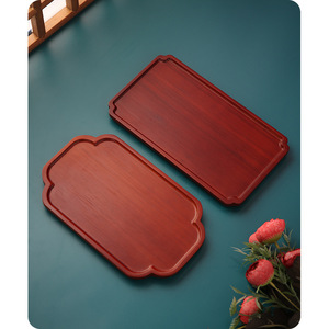 Plateau rectangulaire en bambou Begonia, plateau de service en bois pour le thé et les collations, usage résidentiel - Product Image 2