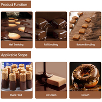 Ligne d'enrobage automatique de chocolat Gusu avec tunnel de refroidissement, machine de revêtement en acier inoxydable 304 pour usine de snacks