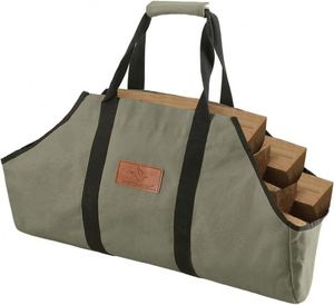 Free Sample Canvas <b>Log</b> Carrier Tote Organizer, Heavy Duty, Large, Durable, Waterproof Storage <b>Bag</b>, Straight From the Factory - Product Image 2
