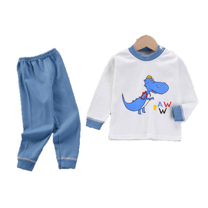 Pijamas de Manga Larga para Niños, Ropa para el Hogar, Trajes para Niños, Ropa Infantil 100% Algodón, Gran Venta - Product Image 4