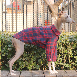 Nueva camisa de primavera para mascotas, chaqueta suave para perros, a la moda <span class=keywords><strong>con</strong></span> diseño de <span class=keywords><strong>galgo</strong></span> a cuadros, suéter, ropa de Dachshund - Product Image 5