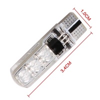 Note 10 — ampoules de lecture canbus, pièces à filaments pour voiture, lumière multicolore RGB LED avec télécommande de voiture t10 w5w
