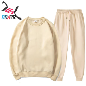 <b>Women</b> and Men's Sports-Casual Print Crewneck Sweatshirt <b>Trousers</b> Set - Product Image 4