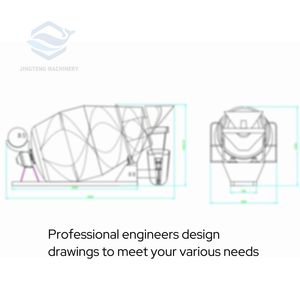 Mezclador de transferencia de hormigón de potencia de gasolina diésel EPA Mezclador de hormigón giratorio de cemento a granel Ventas del fabricante - Product Image 6