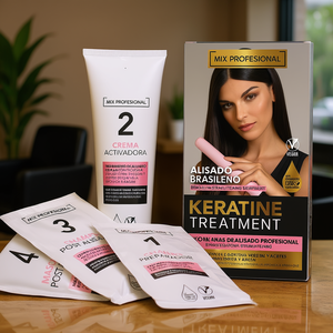 Kit Completo de Tratamiento de Keratina Profesional Mix, Alisado Brasileño, Vegano, Certificado Ecológico - Product Image 3