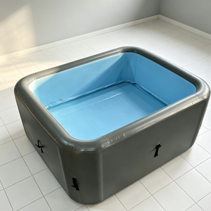 Outdoor Round Drop Stitch Inflatable <strong>Pool</strong> Custom Size Portable Luxury Garden Inflatable Swimming <strong>Pool</strong> for Home Villa - Product Image 1