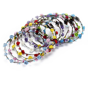 <span class=keywords><strong>Accessoires</strong></span> de cheveux <span class=keywords><strong>pas</strong></span> chers pour fête, couronne de fleurs en plastique LED, bandeau lumineux pour fête nuptiale, cadeaux pour demoiselles d'honneur - Product Image 4