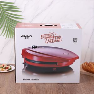 Aining Electric Griddle 32Cm Double-Sided Heating Adjustable Temperature Control Red Pancake Maker - Product Image 1