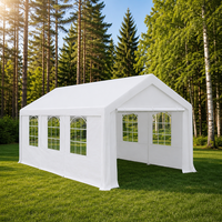 Abri de voiture pliable robuste et imperméable 3x6 avec structure en acier, installation facile pour jardin extérieur et salons professionnels