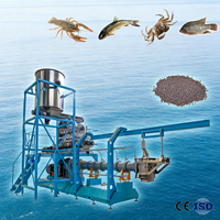 Machine industrielle de fabrication d'aliments flottants pour poissons en acier inoxydable, équipement de traitement des aliments pour poissons et crevettes pour l'agriculture