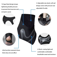 Attelle de cheville sportive réglable avec compression, soutien de la cheville, sangle de soulagement de la douleur tendineuse, bandages pour entorses du pied, blessures, basketball