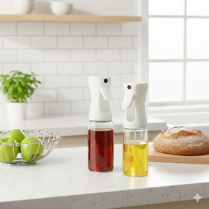 Spray e Dispensador de Azeite de 150Ml 200Ml 300Ml 500Ml Garrafa de Vidro Ecológica Reutilizável para Cozinhar Salada Fritar Churrasco - Product Image 4