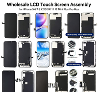 Layar Sentuh LCD OEM Grosir untuk Perbaikan dan Penggantian iPhone 5 6 7 8 X XS XR 11 12 Mini Plus Pro Max, Garansi 1 Tahun