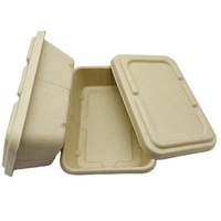 Hot Sale Kompost ierbare Gerichte Zuckerrohr Bagasse Biologisch abbaubare Gemüse fleischs chale