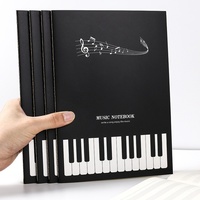 Carnet de musique A3 16K avec couverture en papier pour piano, cahier de pratique musicale pour étudiants, journal de composition personnalisé