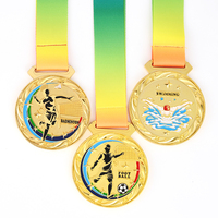 Vente en gros, créez votre propre médaille de sport en métal, médailles vierges personnalisées pour toute compétition, Marathon, Football, basket-ball, trophée