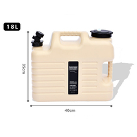 Bidon d'eau de 5 gallons avec pompe à commande tactile automatique et robinet pour le camping