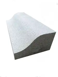 Kustom murah Cina G603 kristal putih Granit langkah tapak tangga Polandia, FlamedWith anti-selip garis