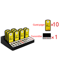 Système d'Appel Sans Fil MMCall du Fabricant Chinois, Pager Client pour Restaurant et Café, Modèle MMC-K30, Portée 300m, 20 Pagers par Ensemble