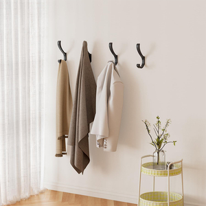 Perchero <span class=keywords><strong>de</strong></span> <span class=keywords><strong>pared</strong></span> individual duradero para baño, mini perchero para camisas, sombreros, batas y abrigos, gancho para ropa. - Product Image 6