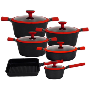 Juego de Utensilios de Cocina de 11 Piezas <span class=keywords><strong>con</strong></span> Cacerola para Leche de 18 cm, Cacerolas de 20-24-28 cm, Cacerola Baja de 28 cm y Sartén Cuadrada de 28 cm Incluidas - Product Image 3