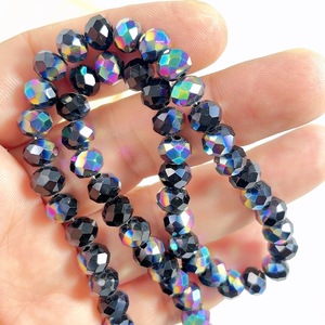 8mm Acryl Kristallschliff Lose Glatte Glasartige Perle Schmuckzubehör Hersteller Direkt Großhandel Reifenperle - Product Image 4