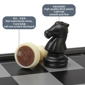 Tablero de <span class=keywords><strong>ajedrez</strong></span> magnético plegable de vinilo, piezas grandes de plástico para exteriores, a la venta - Product Image 4