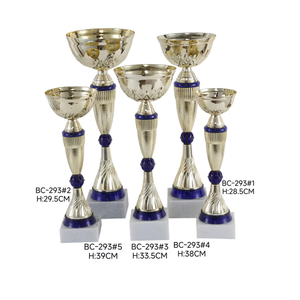 Trophée personnalisé de la marque Phoenix, durable, en métal doré ou argenté, gravé, imprimé en typographie, modè<span class=keywords><strong>le</strong></span> BC293, pour les tournois sportifs - Product Image 1