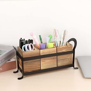Soporte de almacenamiento para cuchillos y tenedores de cocina/cepillos de maquillaje, portalápices sencillo, organizador de almacenamiento por categorías, portátil - Product Image 3