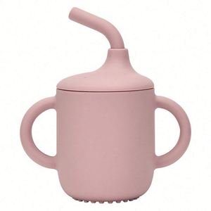 Gobelet d'alimentation pour enfants en silicone moderne, solide, lavable, grande capacité, avec double poignée, sans BPA, avec logo personnalisé - Product Image 6