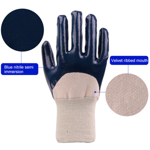 Gants de sécurité XINGYU 3/4 en tricot enduit, résistants, en nitrile avec jersey de coton, anti-chaleur, imperméables, de marque - Product Image 2