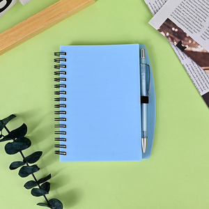 Customized Size Simplified Color Student Notebook with Pen Coil Spiral Notebook Soft Loose Leaf Horizontal Line Gift - Product Image 2