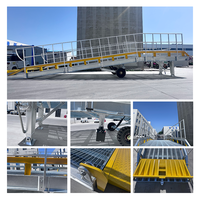 Rampe de quai robuste de 8 tonnes, 11,3 m, 2,1 m, rampe de chargement de camions, rampe de chargement/déchargement de conteneurs, rampe de chantier