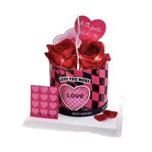 ขอบเค้กวันวาเลนไทน์สีแดงกุหลาบ ฉันรักคุณ ของตกแต่งเค้ก การ์ดรูปหัวใจ ของตกแต่งเค้กวันวาเลนไทน์ - Product Image 5