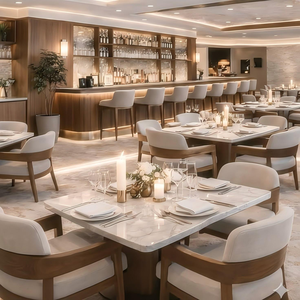 Custom Nordic Style Restaurant Furniture <strong>Table</strong> And Chair Restaurant Cafe Hotel Furniture Velvet Booth Sofa <strong>Set</strong> - Product Image 1
