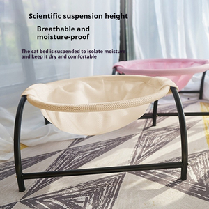 Joysing's Popular Cat <strong>Dog</strong> Hammock <strong>Pet</strong> <strong>Bed</strong> Disassembled <strong>Washable</strong> Summer Hanging Basket with Nest Arch Frame Mesh Fabric Special - Product Image 3