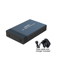Casing HDD Eksternal Onten 3.5 Inch, Adaptor SATA ke USB 3.0 5 Gbps untuk SSD, Kotak Hard Disk Drive 16TB OTN-UHD3
