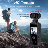 Pocket Mini 4K HD Wifi Sport Caméra Rotation Vélo Moto DV Pilote Extérieur Enregistreur Étanche 30m Caméra D'action Sous-Marine