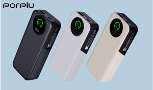PORPIU工場卸売2025新品高品質10000mAhパワーバンクPD 22.5W高速充電ポータブルパワーバンク内蔵ケーブルLED - Product Image 5